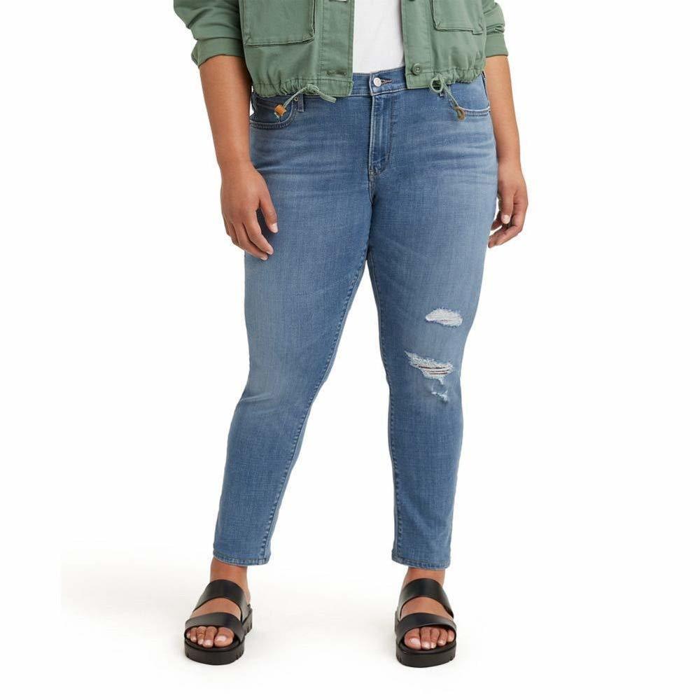Levi's Women's Plus-Size 711 Skinny Jeans, Lapis Joy - Medium Indigo, 18 US 36 R
